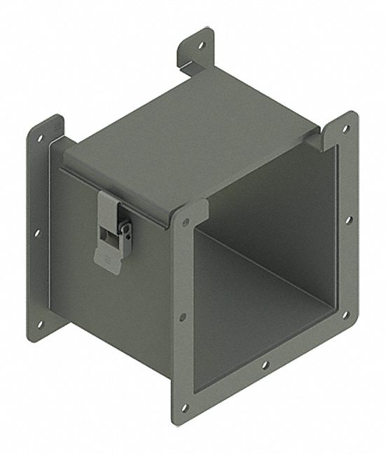 Straight Section Wireway: 6 in Wd, 6 in Ht, 6 in Lg, 14 ga Gauge, Steel