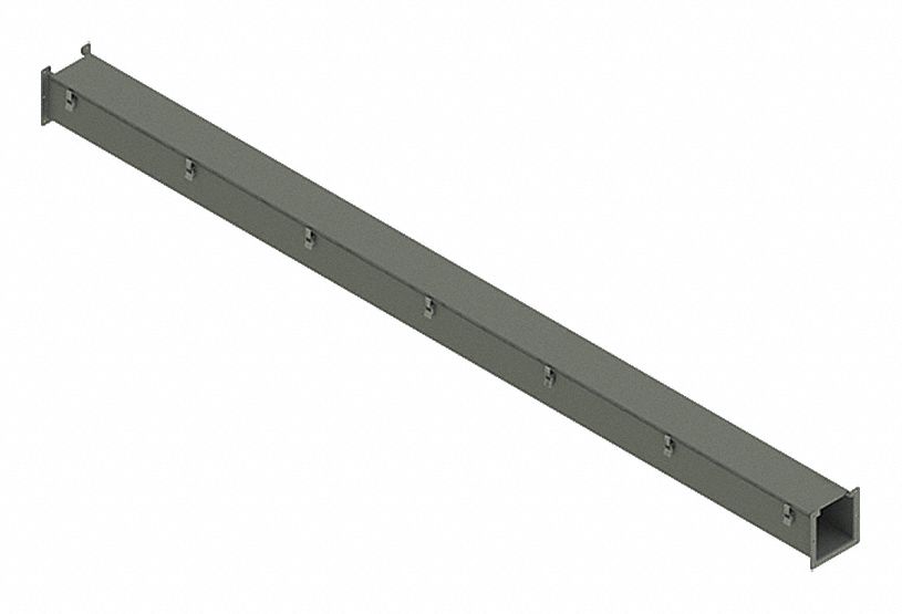 Straight Section Wireway: 6 in Wd, 6 in Ht, 10 ft Lg, 14 ga Gauge, Steel