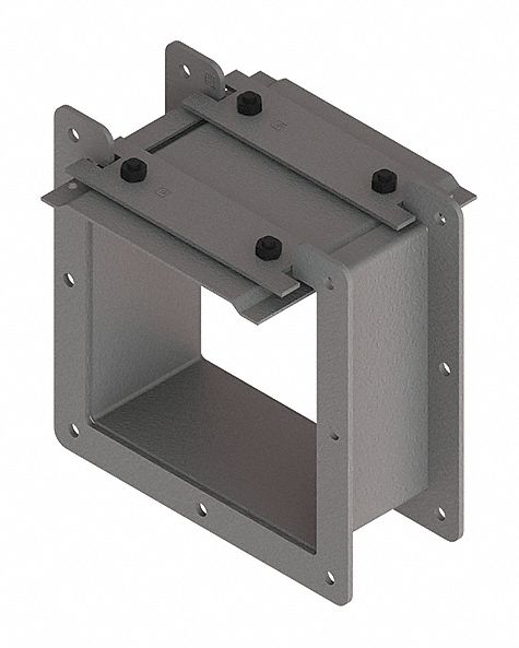 Wireway Nipple: 6 in Wd, 6 in Ht, 3 in Lg, Steel