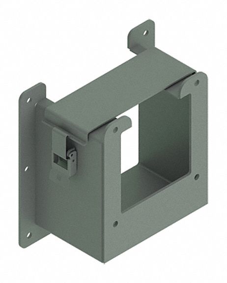 Wireway Reducer: 4 in_6 in Wd, 4 in_6 in Ht, 6 in Lg, Steel