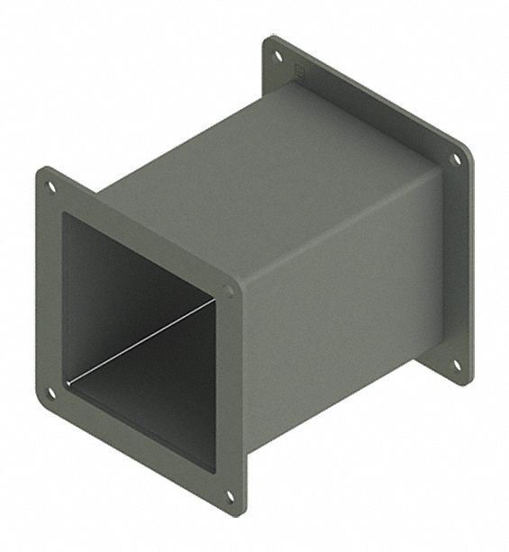 Wireway Nipple: 4 in Wd, 4 in Ht, 6 in Lg, Steel