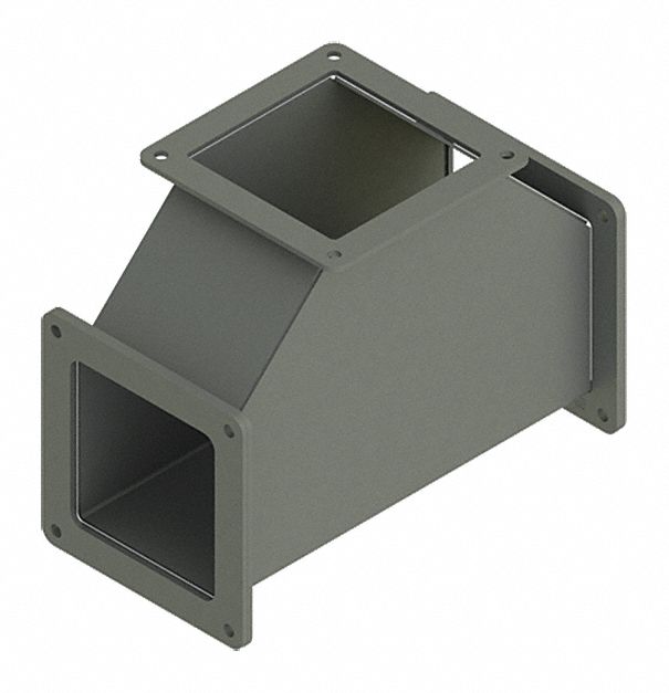 Wireway Tee: 4 in Wd, 4 in Ht, 4 in, Non-Removable Cover, Steel