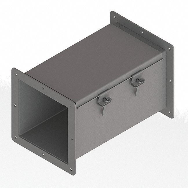 Straight Section Wireway: 6 in Wd, 6 in Ht, 12 in Lg, 14 ga Gauge, Steel