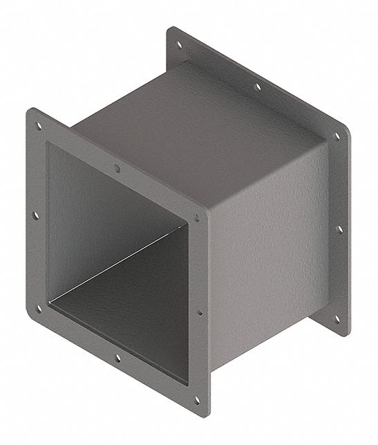 Wireway Nipple: 6 in Wd, 6 in Ht, 6 in Lg, Steel