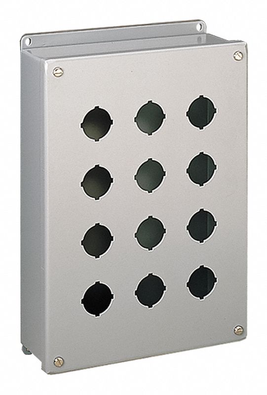 PUSH BUTTON ENCLOSURE, 30 MM, 1 HOLES, 304 STAINLESS STEEL, NEMA 4X