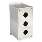 PUSHBUTTON ENCLOSURE,4.00 IN. W,3 HOLES