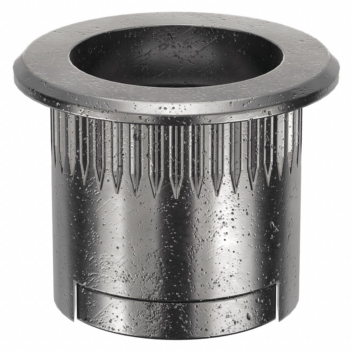 Rivet Nut: M4-0.70 Thread Size, 11.2 mm Overall Lg, 14.1 mm Insert Dia, Round, Steel, Steel, 5 PK