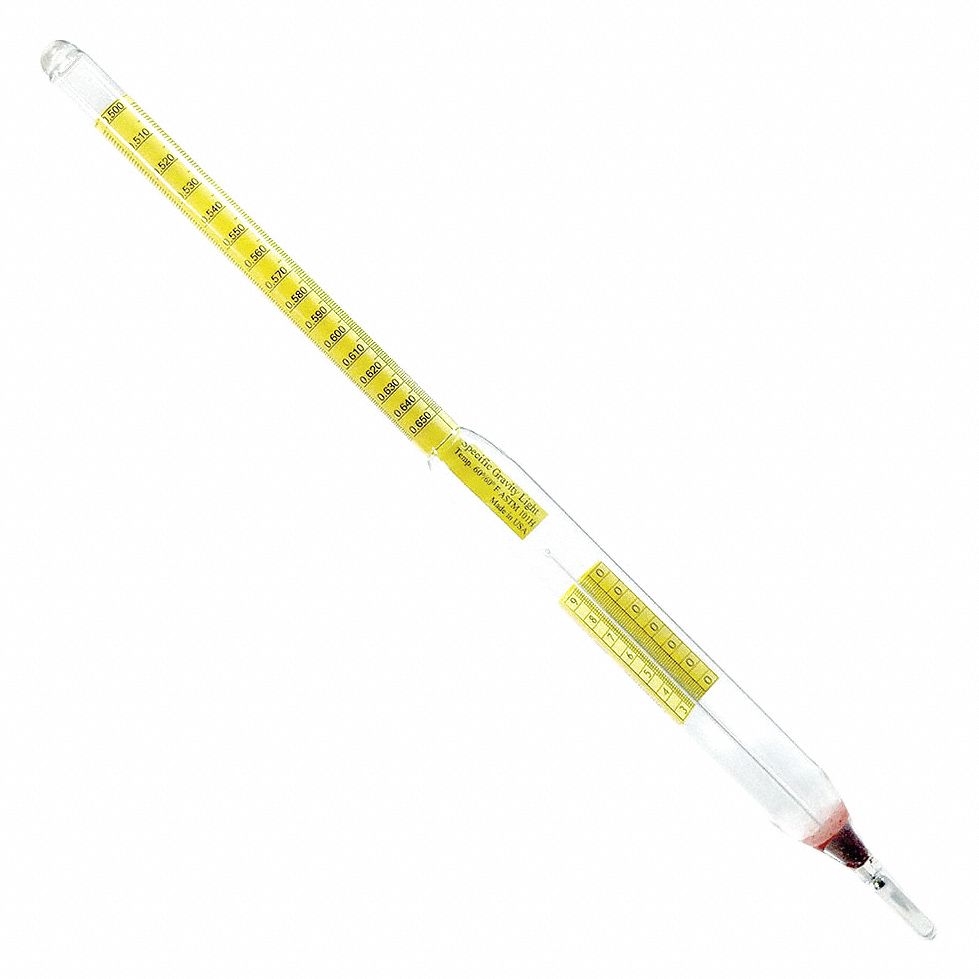THERMCO, LPG, 0.001, Hydrometer 32FZ91GW101H Grainger