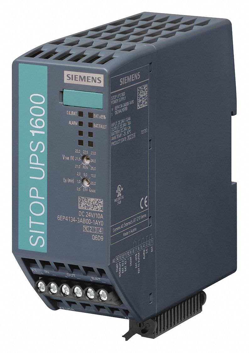 UPS System: 336 VA Power Rating, 24 V DC Input, 24 V DC Output