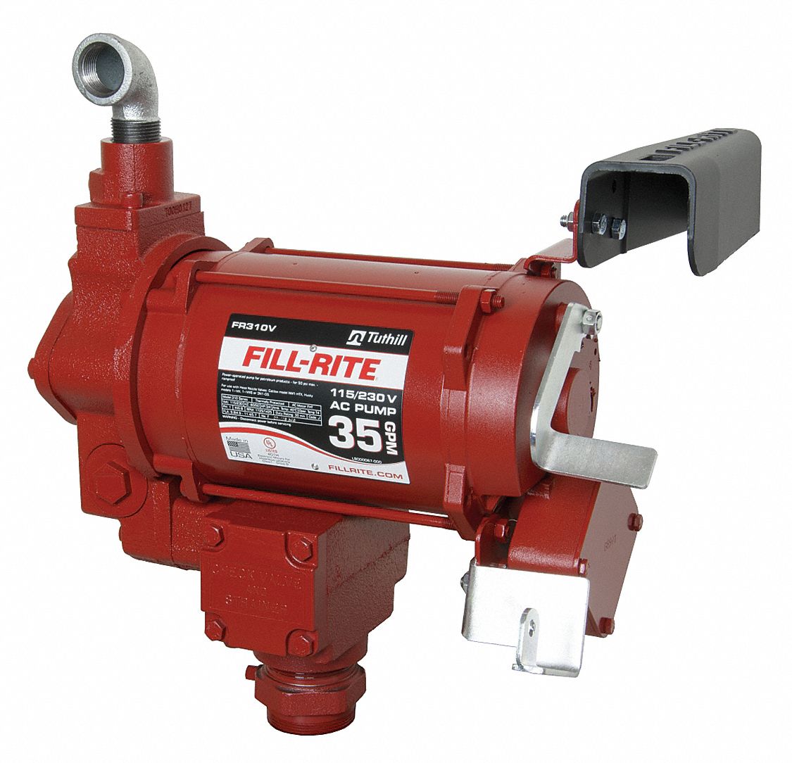 FILLRITE 3/4 HP Cast Iron Rotary Vane Fuel Transfer Pump, 30 gpm GPM