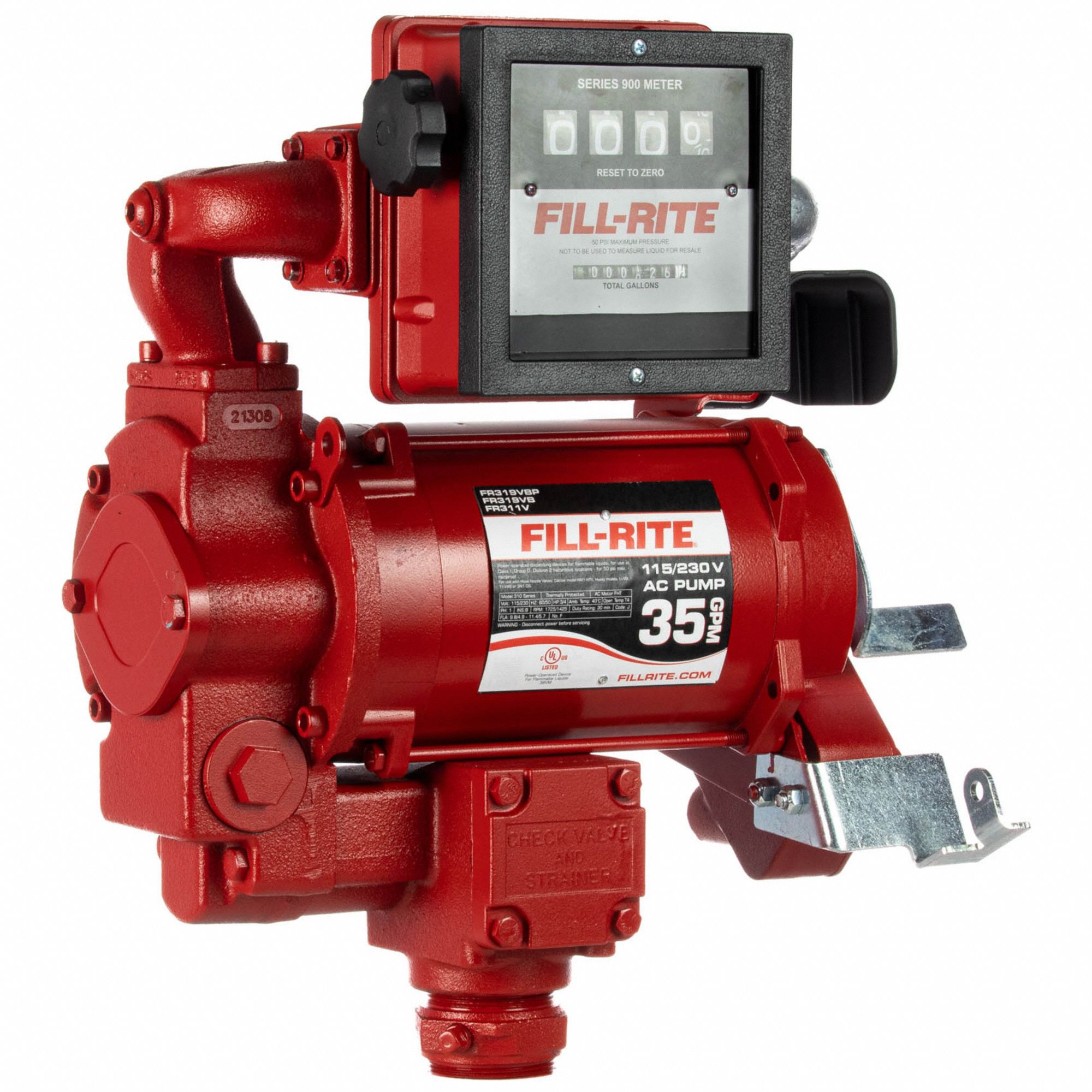 Fill-Rite 115/230V AC 35 GPM Fuel Transfer Pump with Meter | FR311VN
