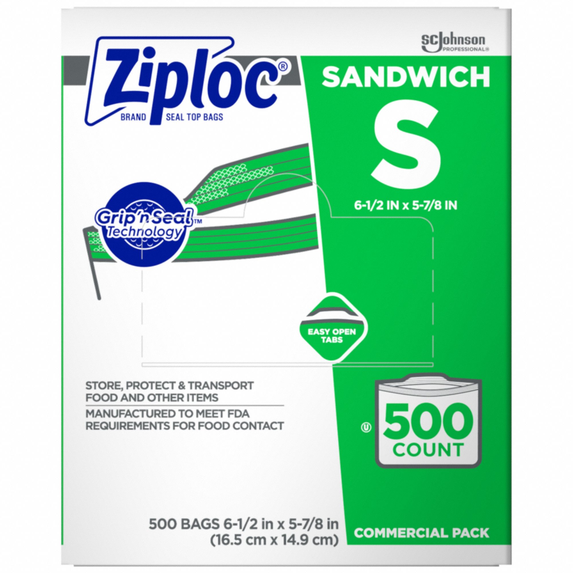 38 BAGS) ZIPLOC GALLON DOUBLE ZIPPER STRONG FREEZER BAGS 11 x 11 USA MADE