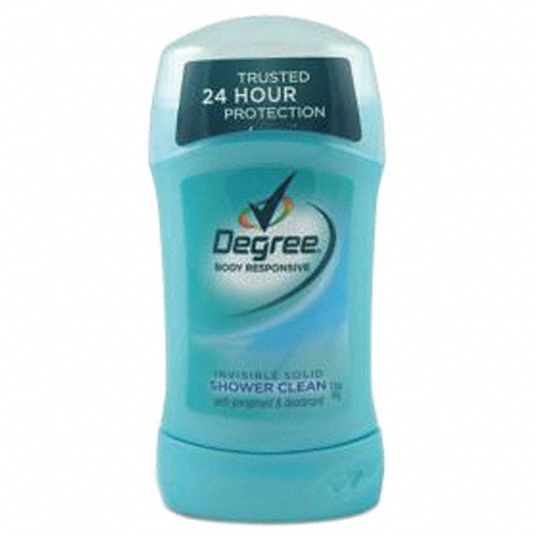 DEGREE Deodorant, 1.6 oz, Clean Fragrance, Solid, PK 12 32GN46