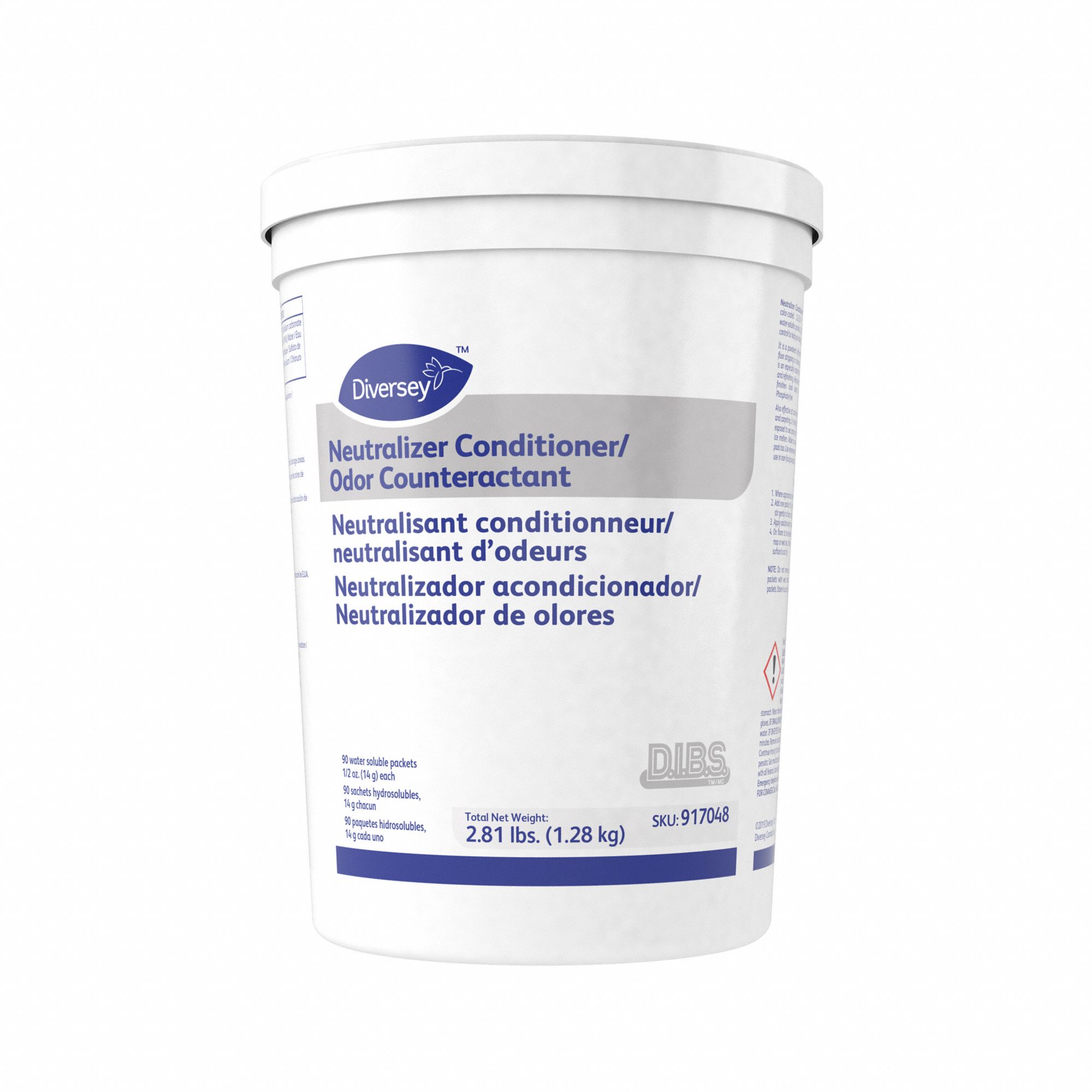 Cleaner: Bucket, 90 ct Container Size, Concentrated, Powder Packet, 2 PK