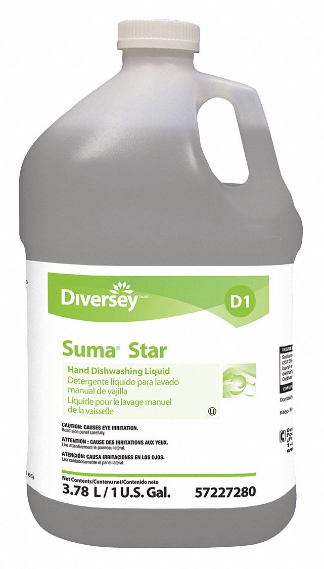 DIVERSEY Hand Dishwashing Soap, 1gal.Unscented, PK4 32GP75957227280