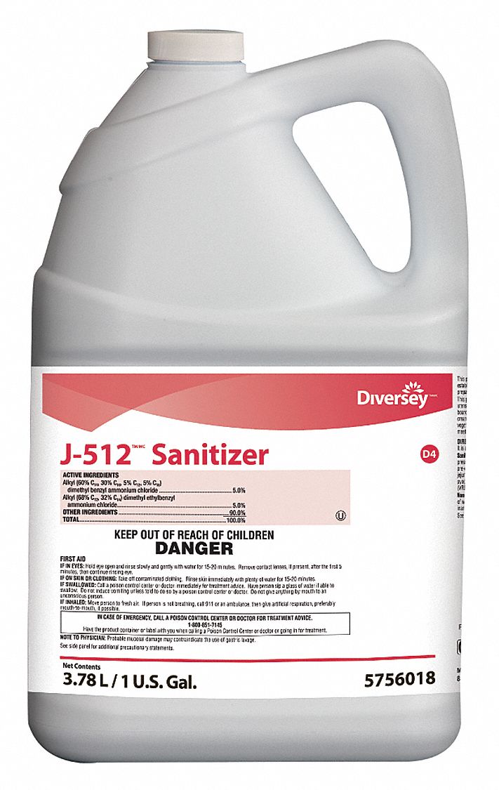 Sanitizer: Bottle, Concentrated,