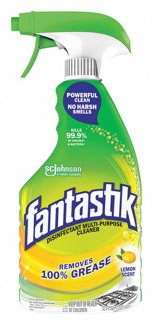 Fantastik, Multi-Surface Disinfectant Degreaser, 32 oz Spray Bottle, 8