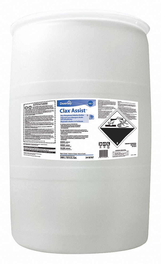 Laundry Detergent Booster, Drum, 55 gal