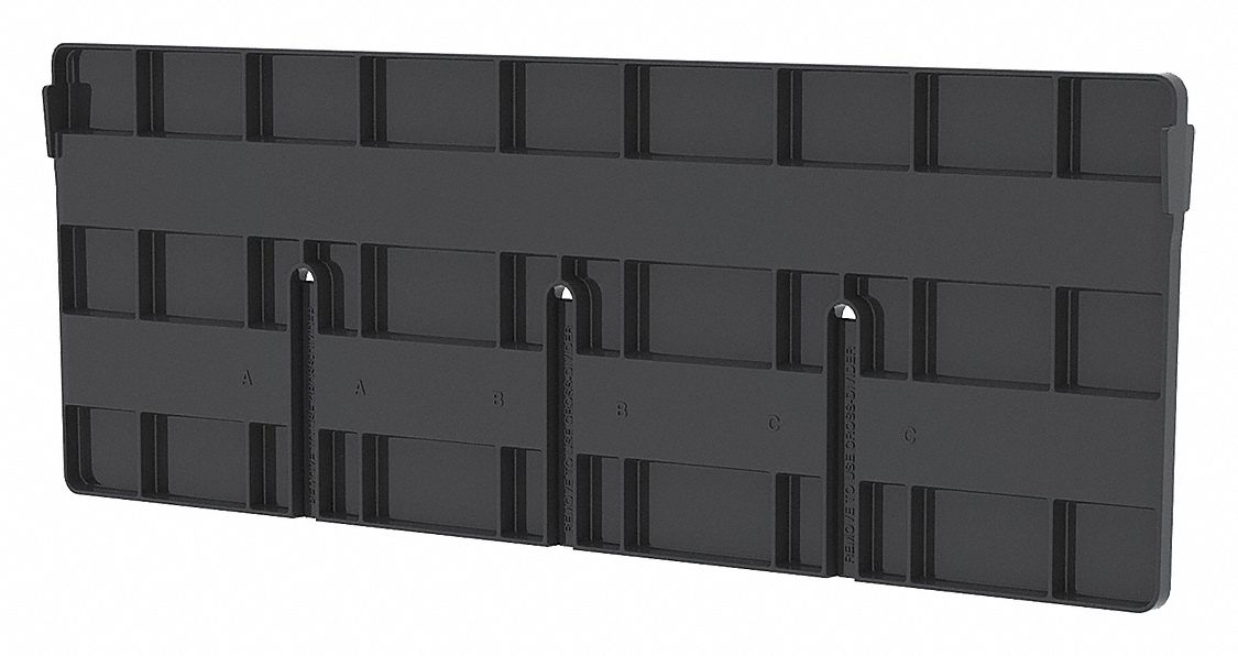 Multi-Compartment Tote Divider,Black