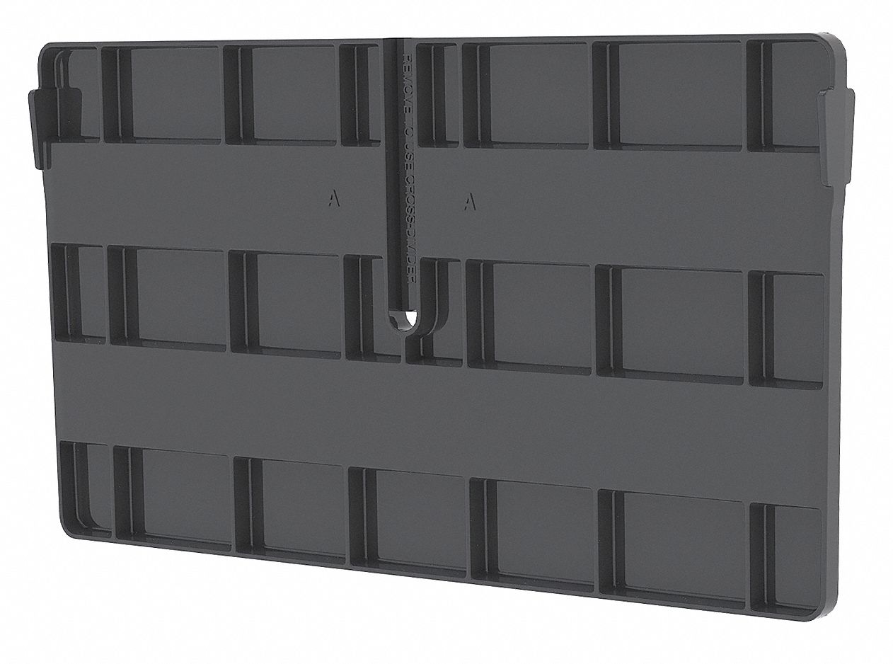Multi-Compartment Tote Divider,Black,PK3
