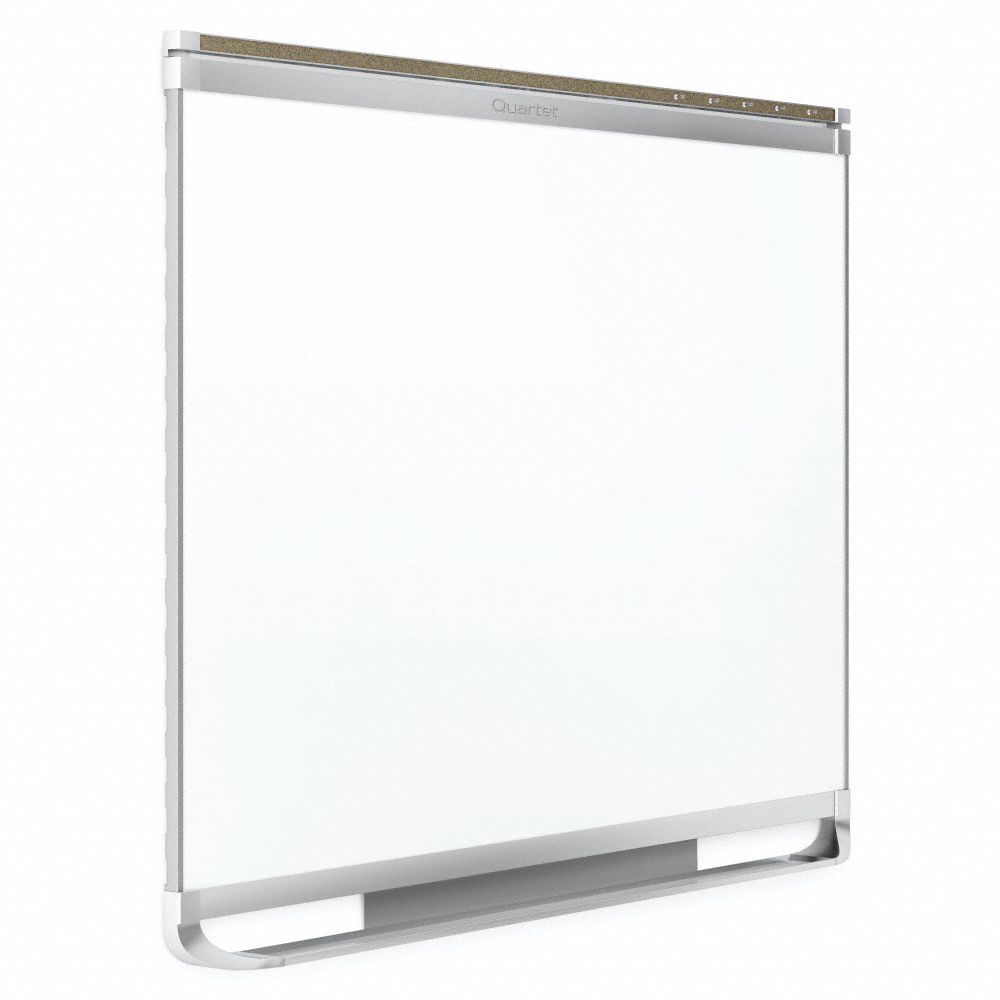 QUARTET Bulletin Bar Cork, Brown/Silver, 96 in Wd, 96 in Dp 32GT6385385 Grainger