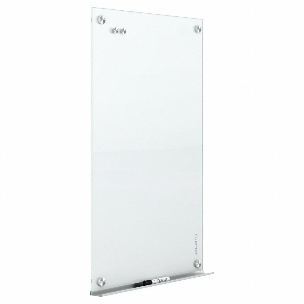 QUARTET Dry Erase Board Wall Mounted, 36 in Dry Erase Ht, 48 in Dry