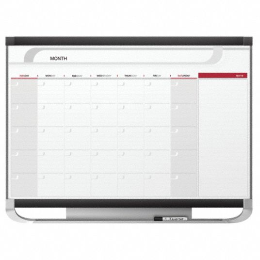 QUARTET Gloss-Finish Plastic Calendar Planning Board, Wall Mounted, 36 ...