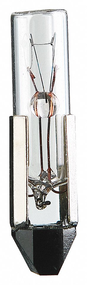 INCANDESCENT BULB, TELEPHONE SLIDE NO. 5, T2, 12PSB, 12V AC, 2.04 W, 10 PK