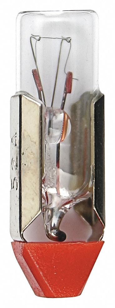 INCANDESCENT BULB, TELEPHONE SLIDE NO. 2, T2, 24X, 24V AC, 0.96 W, WHITE, 10 PK