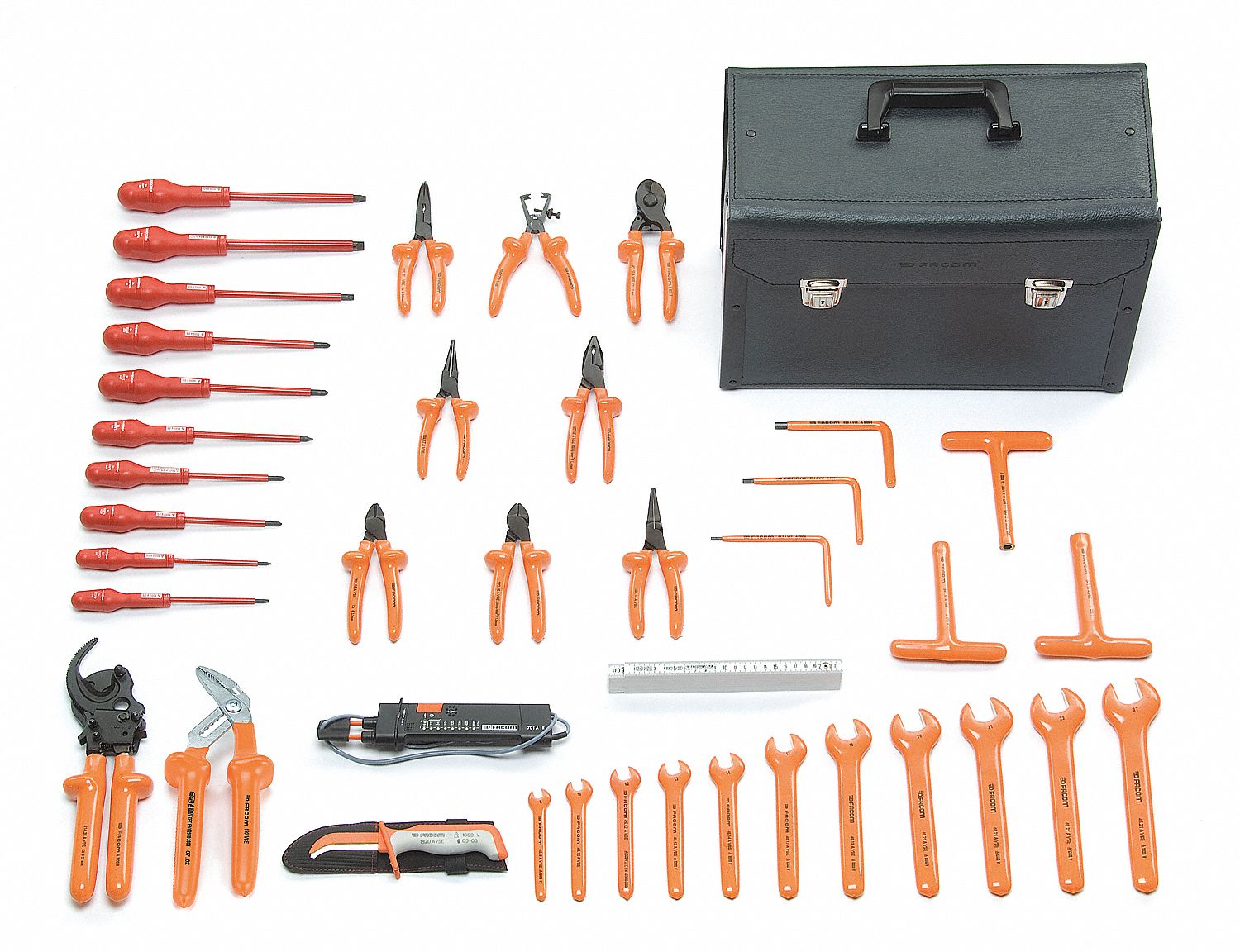 Facom Insulated Tool Kit 39 Pieces Case 32h734fc 2184cvse Grainger