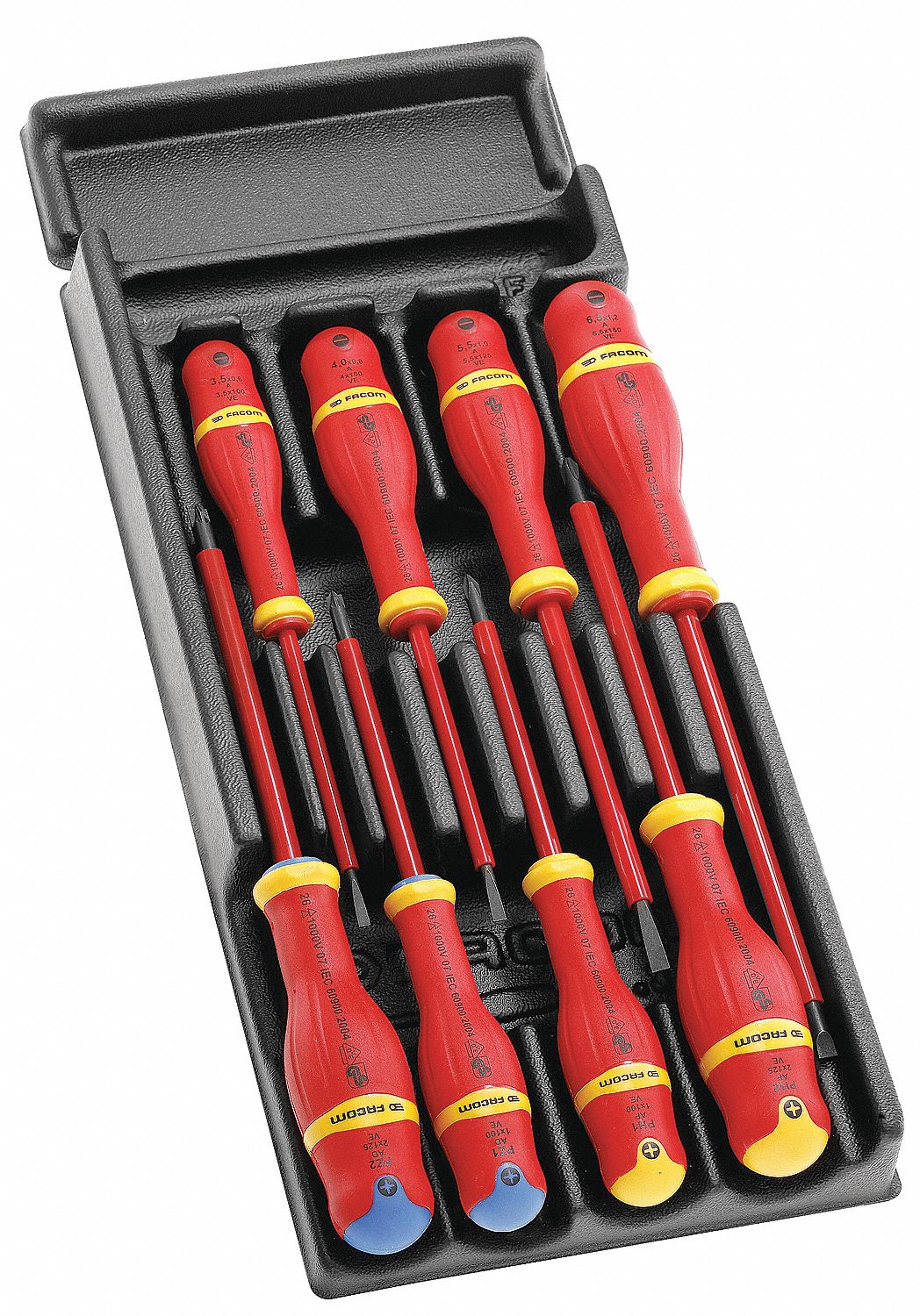 Insulated Screwdriver Set, Number of Pieces 8 - Grainger