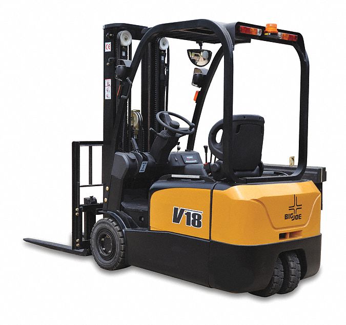 BIG JOE Counterbalanced Rider Forklift, 3,500 lb Load Capacity, 2 in