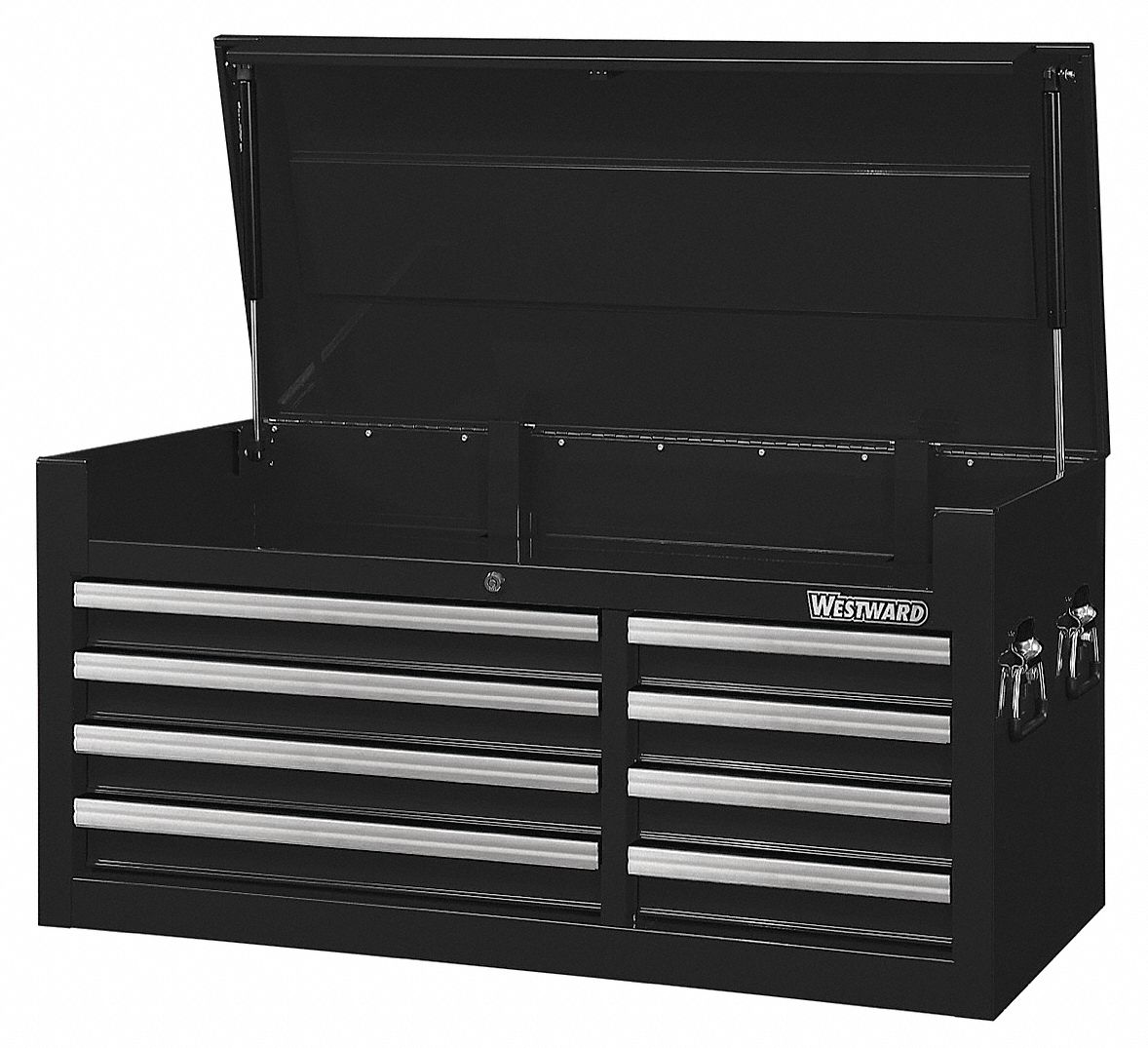 WESTWARD Gabinete Superior, Pesado, Negro, Altura 20-5/8", Ancho 41-7