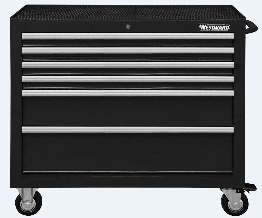 WESTWARD Black Heavy Duty Rolling 39 13/16 in H X 42 in W X 18