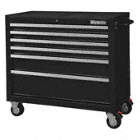 ROLLING CABINET,BLACK,1,540LBS,6 DRAWERS