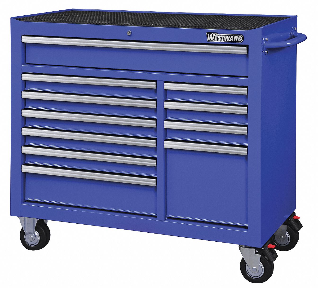 ROLLING CABINET,42" W,18-15/16" D,BLUE