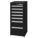 SIDE CABINET,STEEL,500LBS,BLACK,7DRAWERS