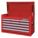 TOP CHEST,STEEL,720 LBS.,RED,9 DRAWERS