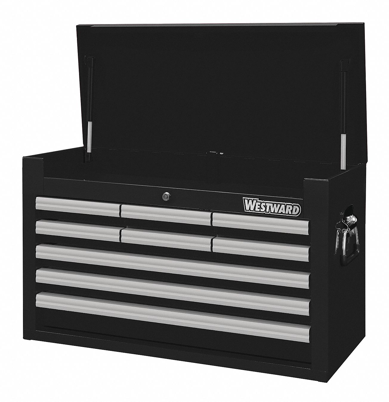 TOP CHEST,STEEL,720 LBS.,BLACK,9 DRAWERS