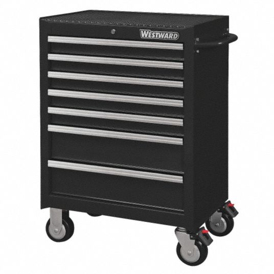 WESTWARD Black Heavy Duty Rolling 39 7/16 in H X 26 11/16 in W