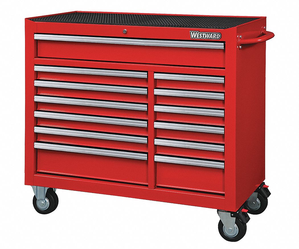 ROLLING CABINET,STEEL,1,540LBS,13DRAWERS