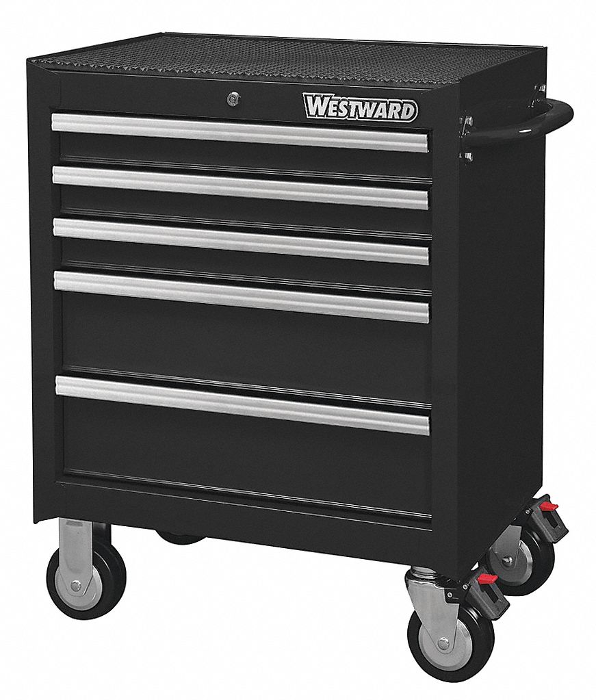 32H895 - G7166 Rolling Cabinet 26-11/16 W x 18 D Black