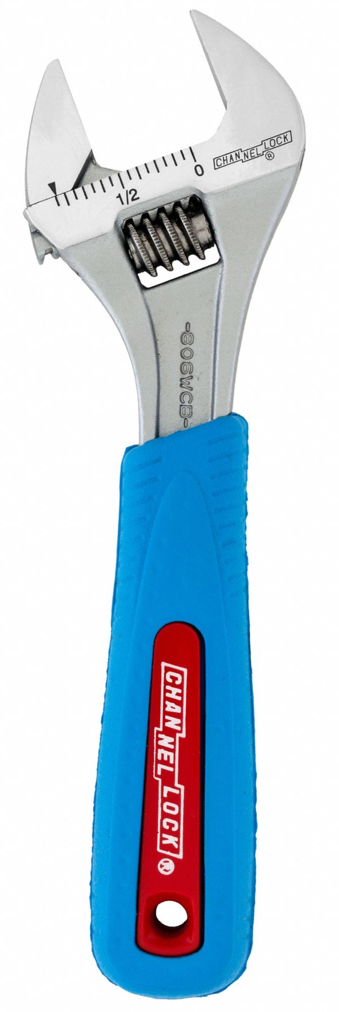CHANNELLOCK Adjustable Wrench Alloy Steel, Chrome, 6 in Overall Lg, 15