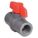 MANUAL TWO-WAY BALL VALVE: ¾ IN, PVC, STRAIGHT, FNPT X FNPT, FULL PORT BALL PORT