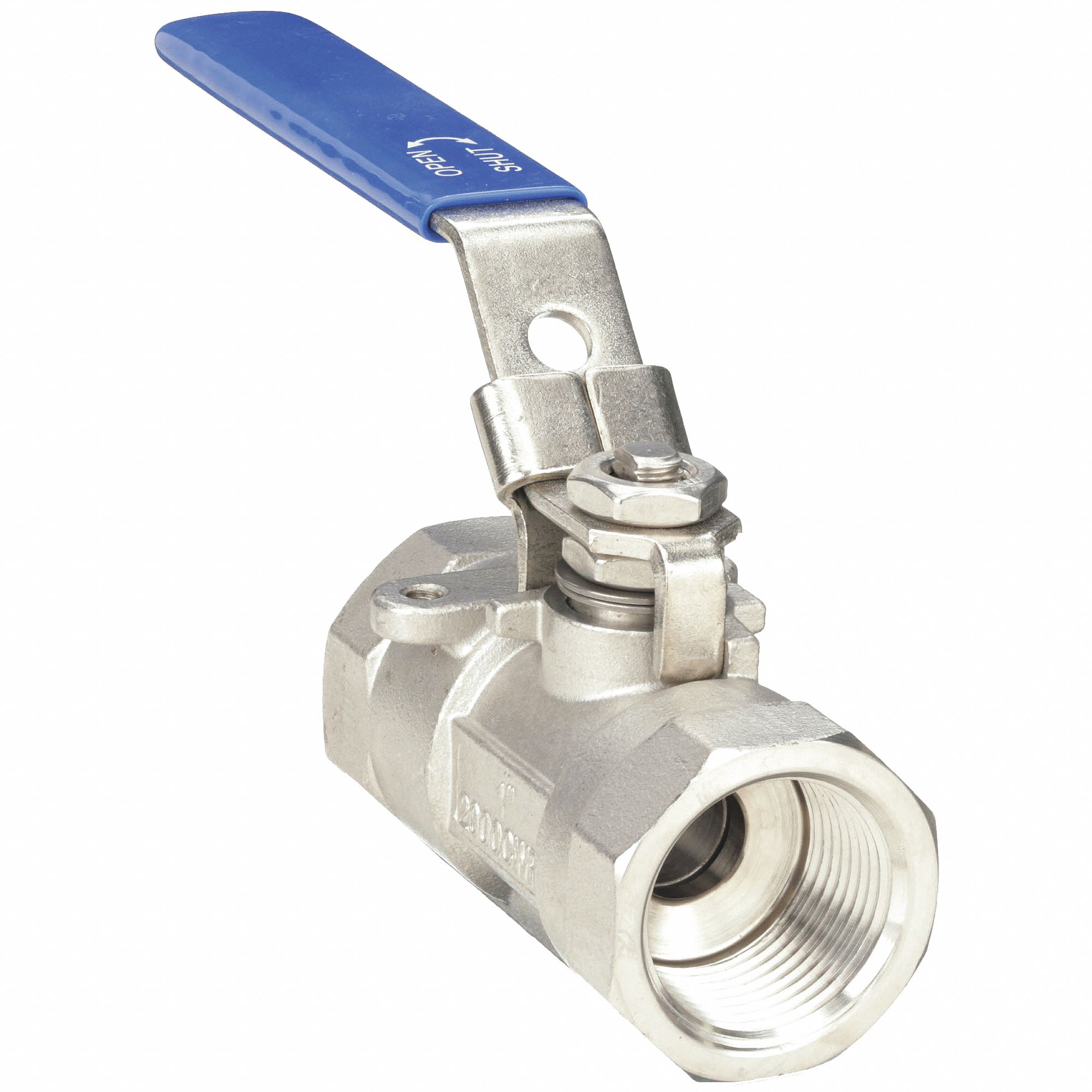 MANUAL TWO-WAY BALL VALVE: ¾ IN, 316 STAINLESS STEEL, STRAIGHT, FNPT X FNPT