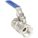 MANUAL TWO-WAY BALL VALVE: ¼ IN, 316 STAINLESS STEEL, STRAIGHT, FNPT X FNPT