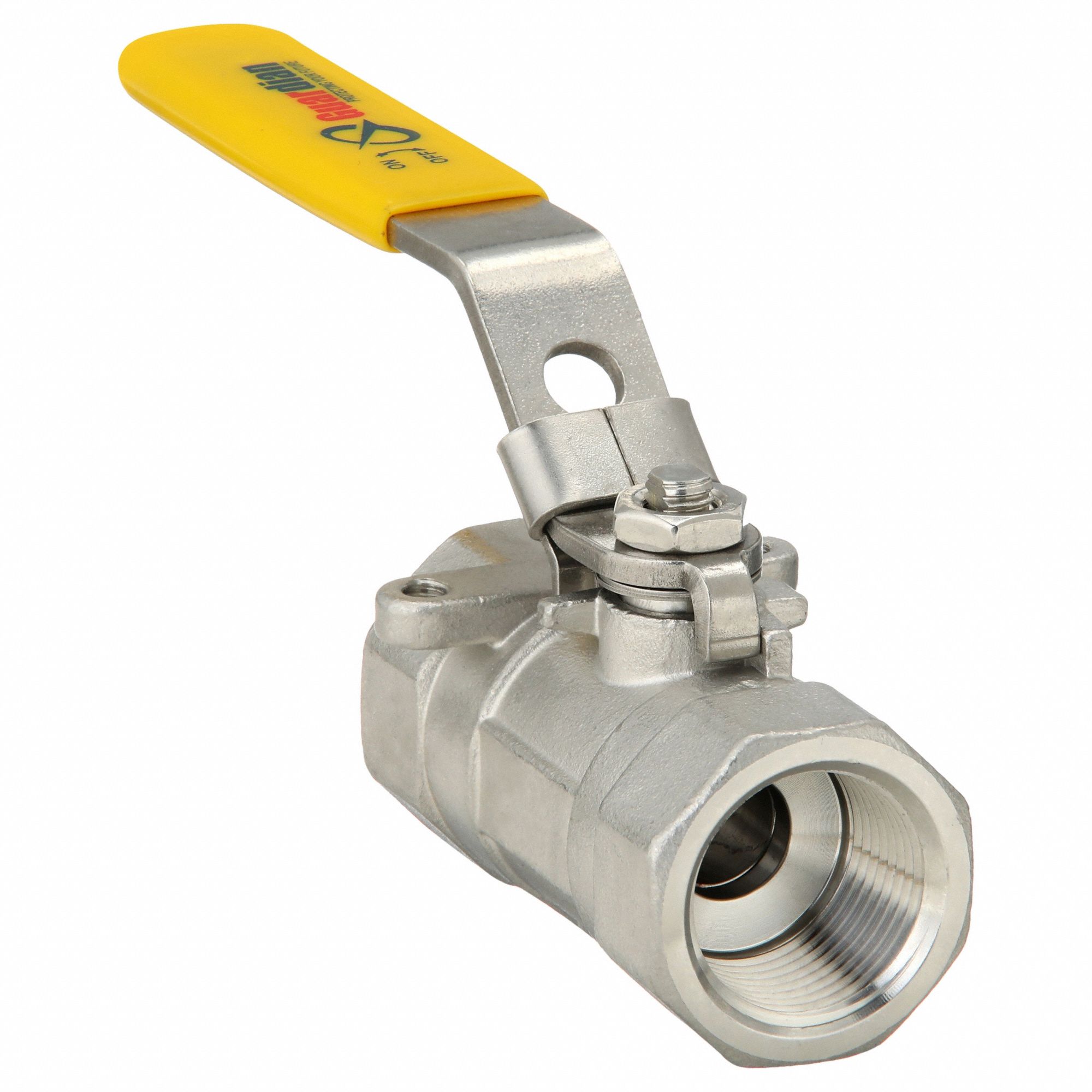 Manual Two-Way Ball Valve: 3/4 in, 316 Stainless Steel, Straight, FNPT x FNPT
