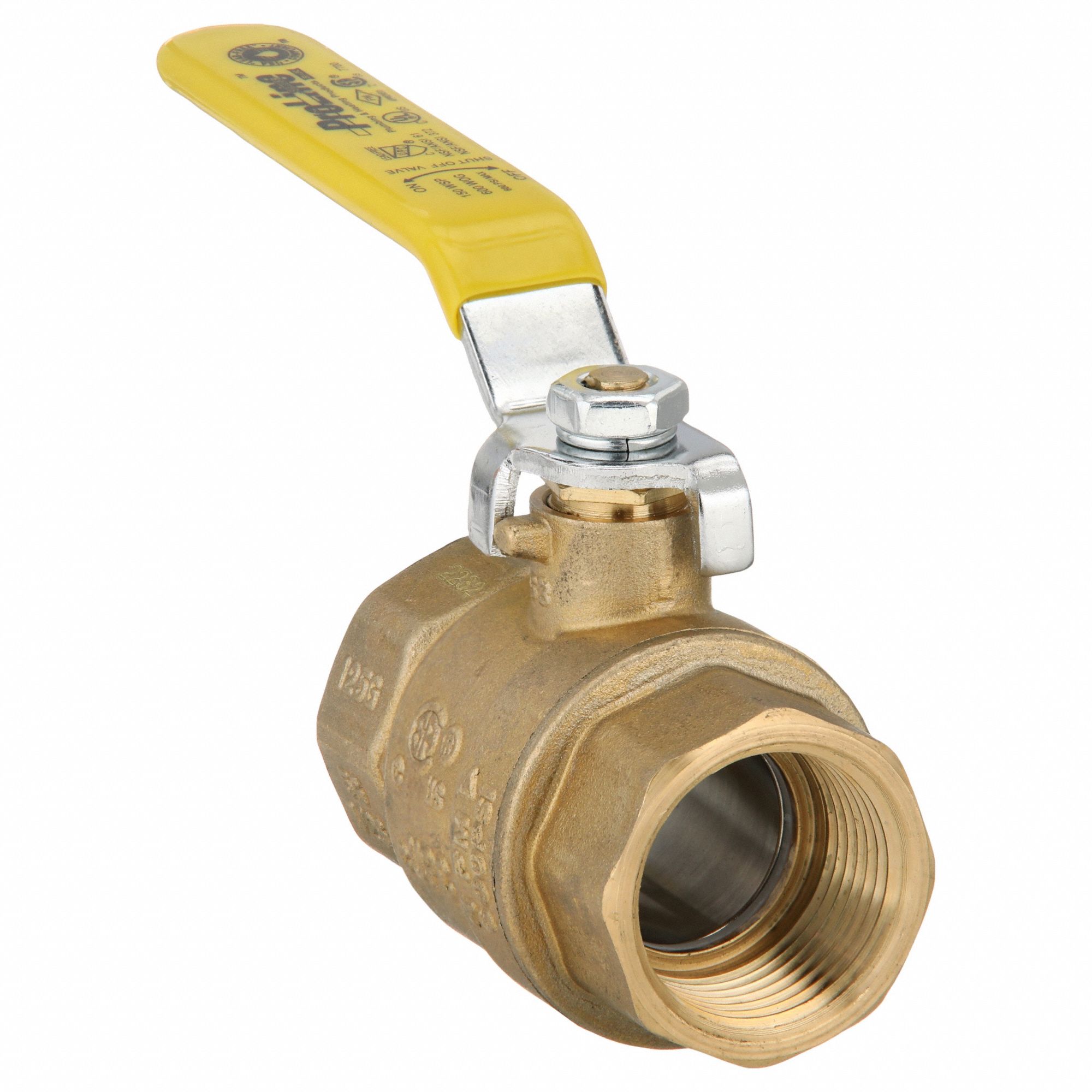 1 in, Brass, Manual Two-Way Ball Valve - 32H998|107-825NL - Grainger