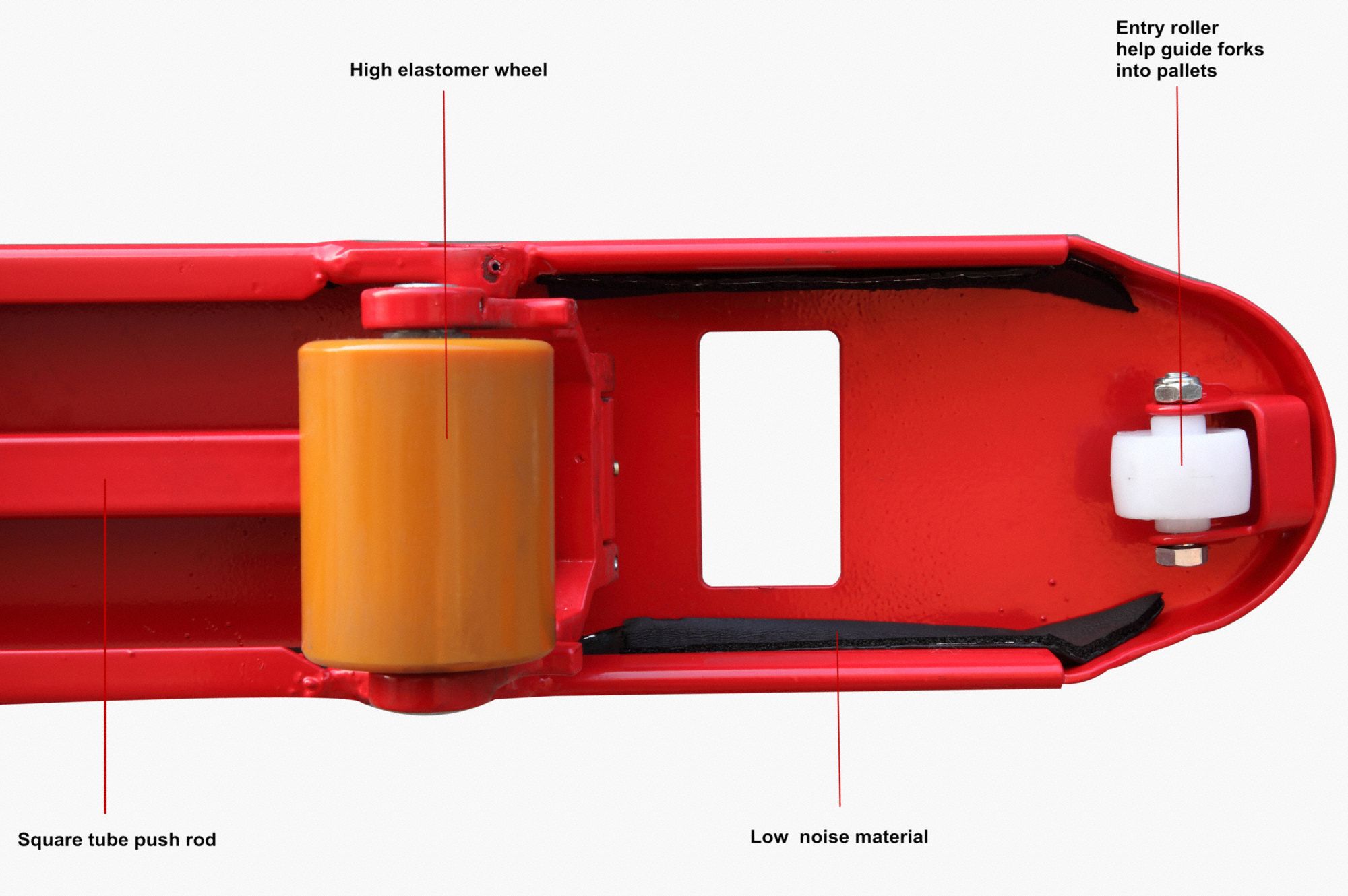DAYTON QuietOperation Manual Pallet Jack 5,500 lb Load Capacity, 48