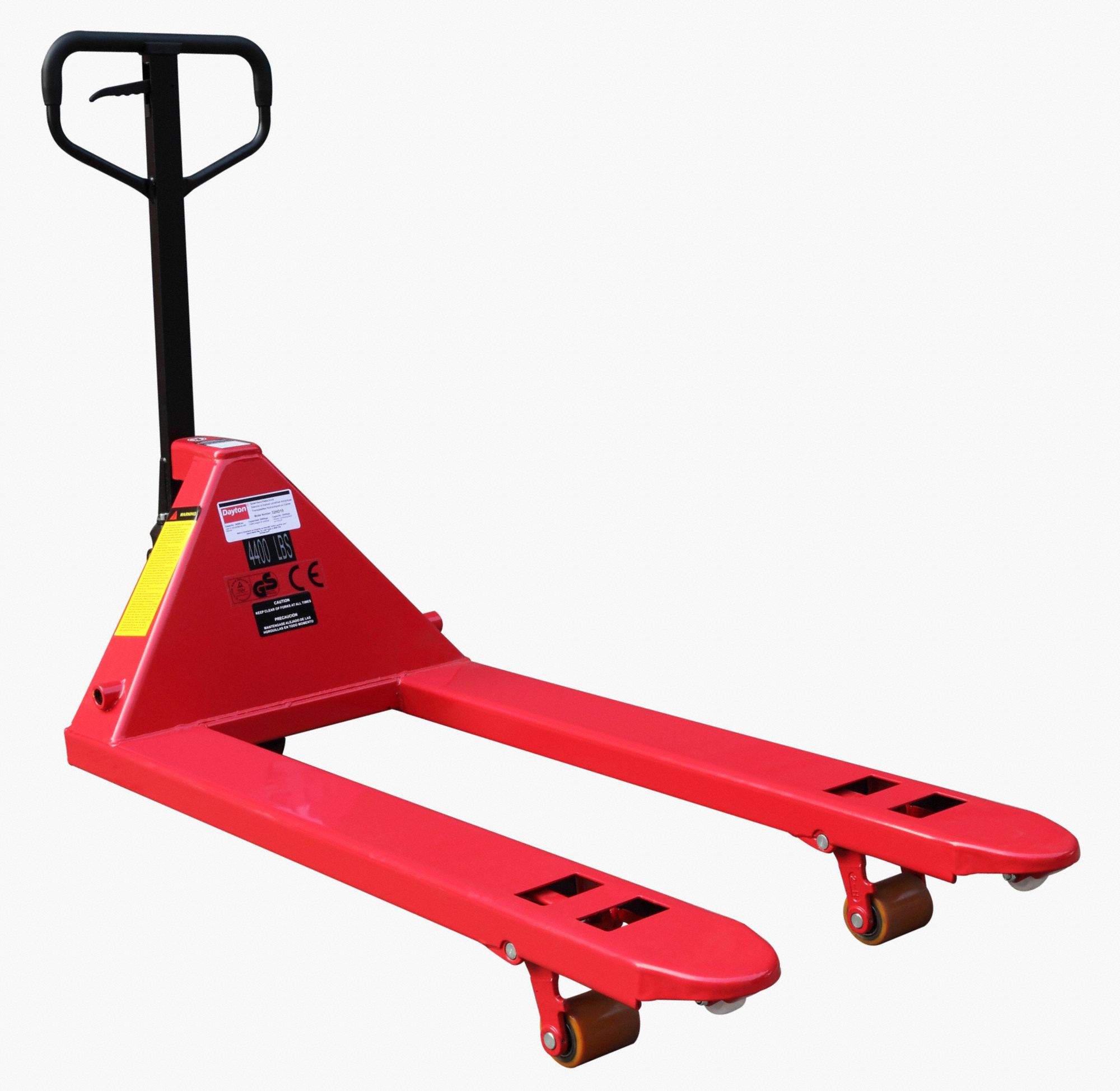 DAYTON QuietOperation Manual Pallet Jack 5,500 lb Load Capacity, 48
